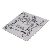 Sagittarius (het Centrum) een illustratie van het Tegeltje (Zijkant)