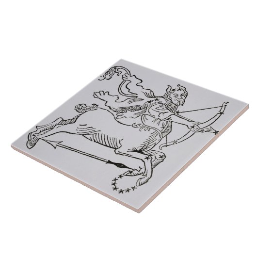 Sagittarius (het Centrum) een illustratie van het Tegeltje (Zijkant)