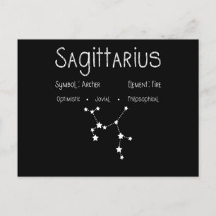 Sagittarius Horoscope Astrology Star Sign Birthday Briefkaart