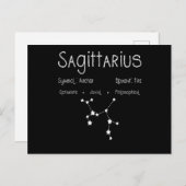 Sagittarius Horoscope Astrology Star Sign Birthday Briefkaart (Voorkant / Achterkant)