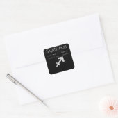 Sagittarius Horoscope Astrology Star Sign Birthday Vierkante Sticker (Envelop)