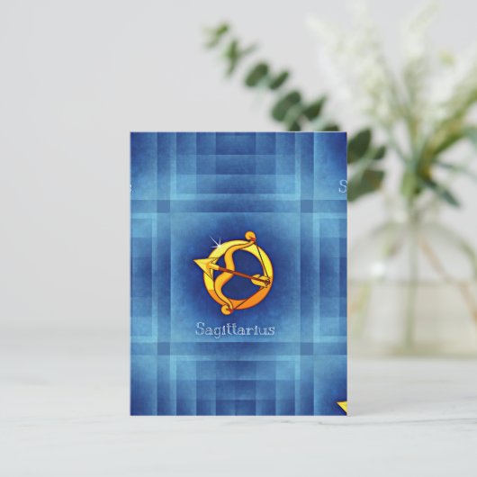 sagittarius horoscope briefkaart (Staand voorkant)