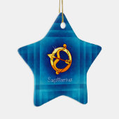 sagittarius horoscope keramisch ornament (Rechts)