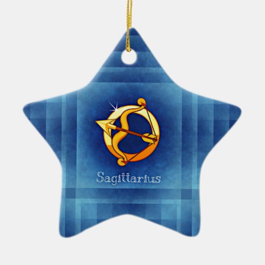 sagittarius horoscope keramisch ornament (Voorkant)