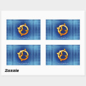 sagittarius horoscope rechthoekige sticker (Vel)