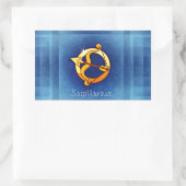 sagittarius horoscope rechthoekige sticker (Tas)