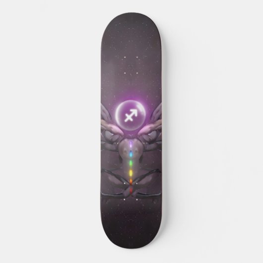Sagittarius Horoscope Symbols Schaats Board Persoonlijk Skateboard (Voorkant)
