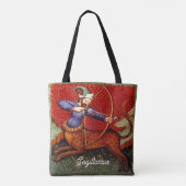 Sagittarius Horoscope Zodiac Medieval All Print Tote Bag (Achterkant)