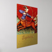 Sagittarius Horoscope Zodiac Medieval Artwork 5x7 Folie Afdrukken (Laagn)