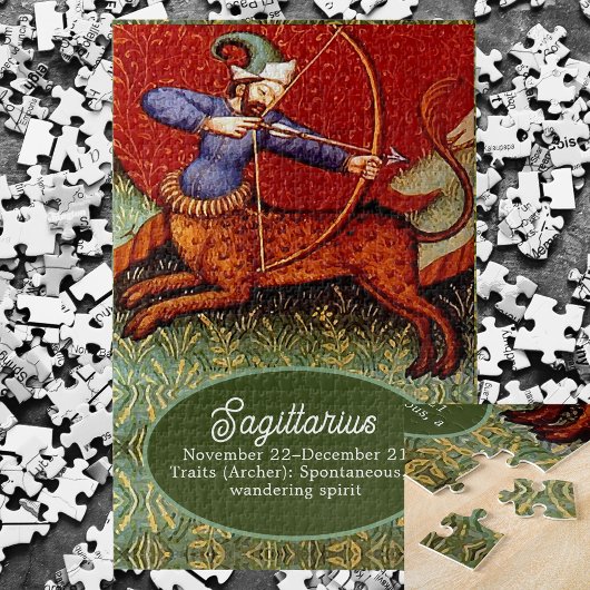 Sagittarius Horoscope Zodiac Medieval  LG Legpuzzel