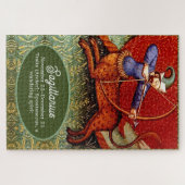 Sagittarius Horoscope Zodiac Medieval  LG Legpuzzel (Horizontaal)