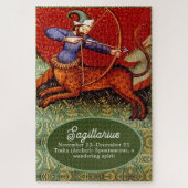 Sagittarius Horoscope Zodiac Medieval  LG Legpuzzel (Verticaal)
