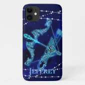 Sagittarius in Dark Blue II Case-Mate iPhone Case (Achterkant)