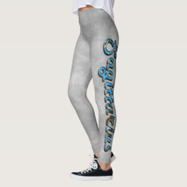 Sagittarius in Turquoise Gemstone Leggings