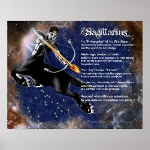 Sagittarius Kenmerken Poster