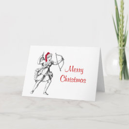 Sagittarius kerstkaart feestdagen kaart