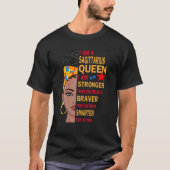 Sagittarius koningin ik ben sterker op de dag van  t-shirt (Voorkant)