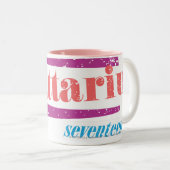 Sagittarius LtRoze Tweekleurige Koffiemok (Voorkant rechts)