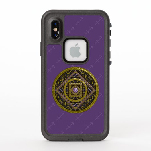 Sagittarius Mandala Lifeproof Hoesje (Achterkant)
