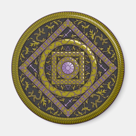 Sagittarius Mandala Magnet (Voorkant)