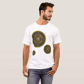 Sagittarius Mandala Mannen Light Shirt (Voorkant volledig)