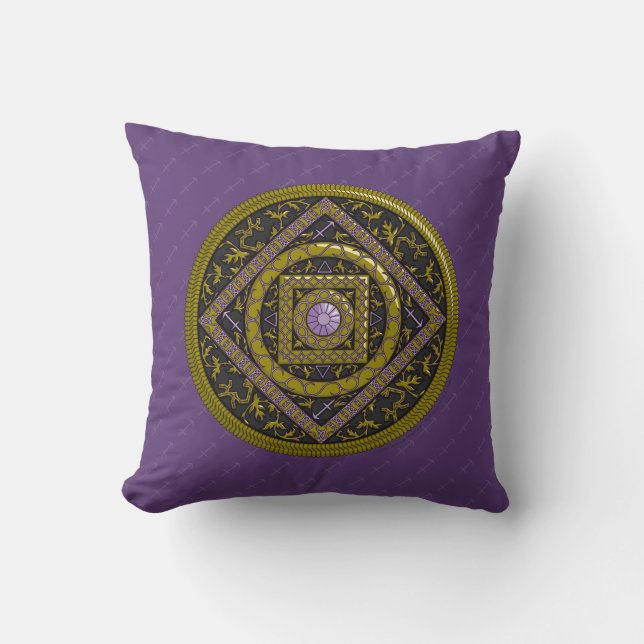 Sagittarius Mandala Pillow Kussen (Voorkant)