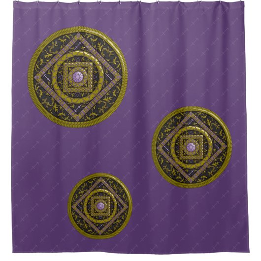 Sagittarius Mandala Shower Curtain Douchegordijn (Voorkant)