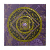 Sagittarius Mandala Tile Tegeltje (Voorkant)