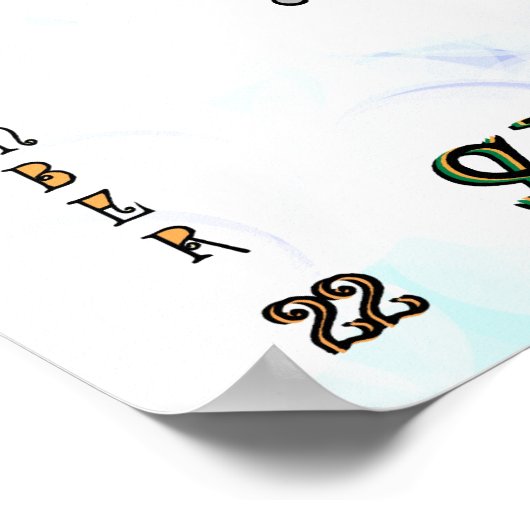 SAGITTARIUS MEISJE IN DE KLEUREN POSTER (Hoek)