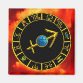 SAGITTARIUS MET ZODIACALE SIGNALEN MAGNEET (Voorkant)