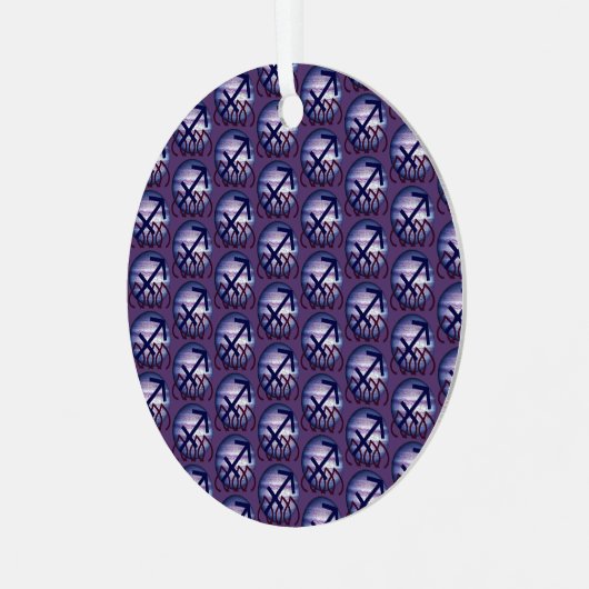 Sagittarius Metalen Ornament (Voorkant links)