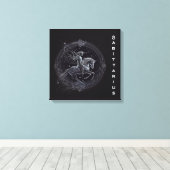 Sagittarius-november 22-december 21 canvas afdruk (Insitu (Houten vloer))