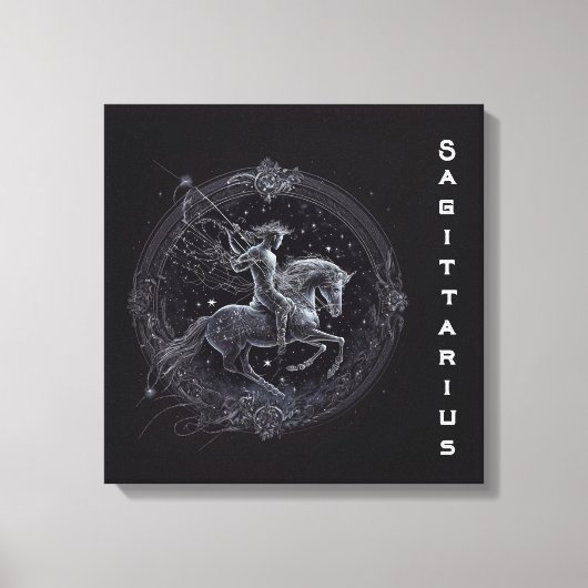 Sagittarius-november 22-december 21 canvas afdruk (Voorkant)