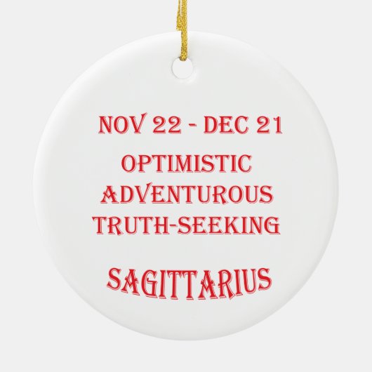 Sagittarius Ornament (Achterkant)
