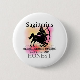 Sagittarius over jou ronde button 5,7 cm