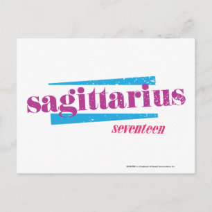 Sagittarius Paars Briefkaart