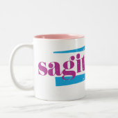 Sagittarius Paars Tweekleurige Koffiemok (Links)