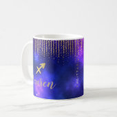 Sagittarius Personalized Coffee Mok (Voorkant links)