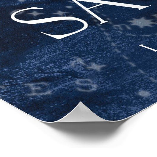 Sagittarius Poster met naam, sterrendierentuin (Hoek)