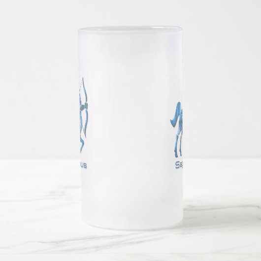 Sagittarius Profile Frosted Beer Mok (Center)