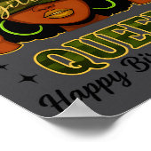 Sagittarius Queen Black Woman With Cap Camo It's M Poster (Hoek)