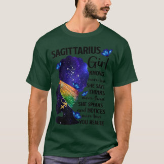 Sagittarius Queen sweet as Snoep Birthday for Blac T-shirt
