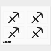 Sagittarius Rechthoekige Sticker (Vel)