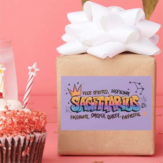 Sagittarius Rechthoekige Sticker (Feest)