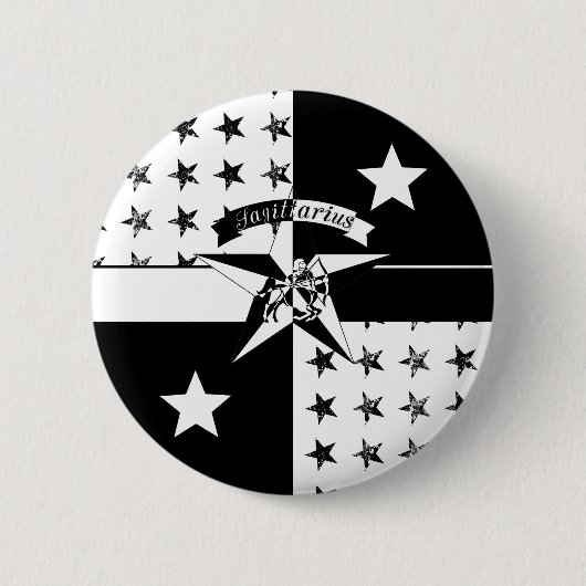 Sagittarius Ronde Button 5,7 Cm (Voorkant)