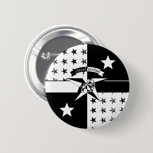 Sagittarius Ronde Button 5,7 Cm (Voorkant /achterkant)