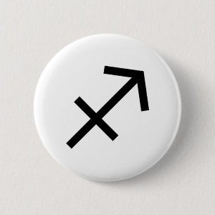 Sagittarius Ronde Button 5,7 Cm