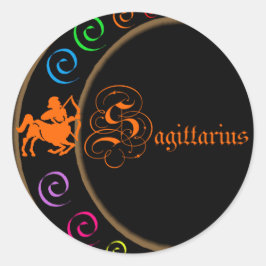 Sagittarius Ronde Sticker