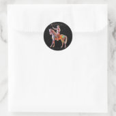 Sagittarius Ronde Sticker (Tas)