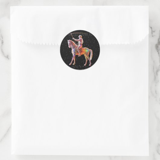 Sagittarius Ronde Sticker (Tas)